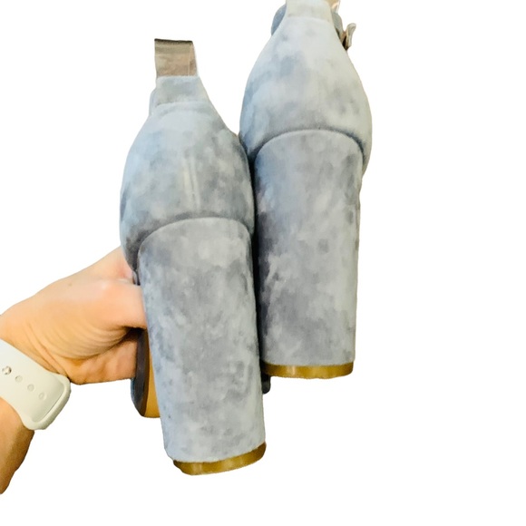 Steve Madden Carrson 6.5 Leather Suede Heels - Picture 6 of 9